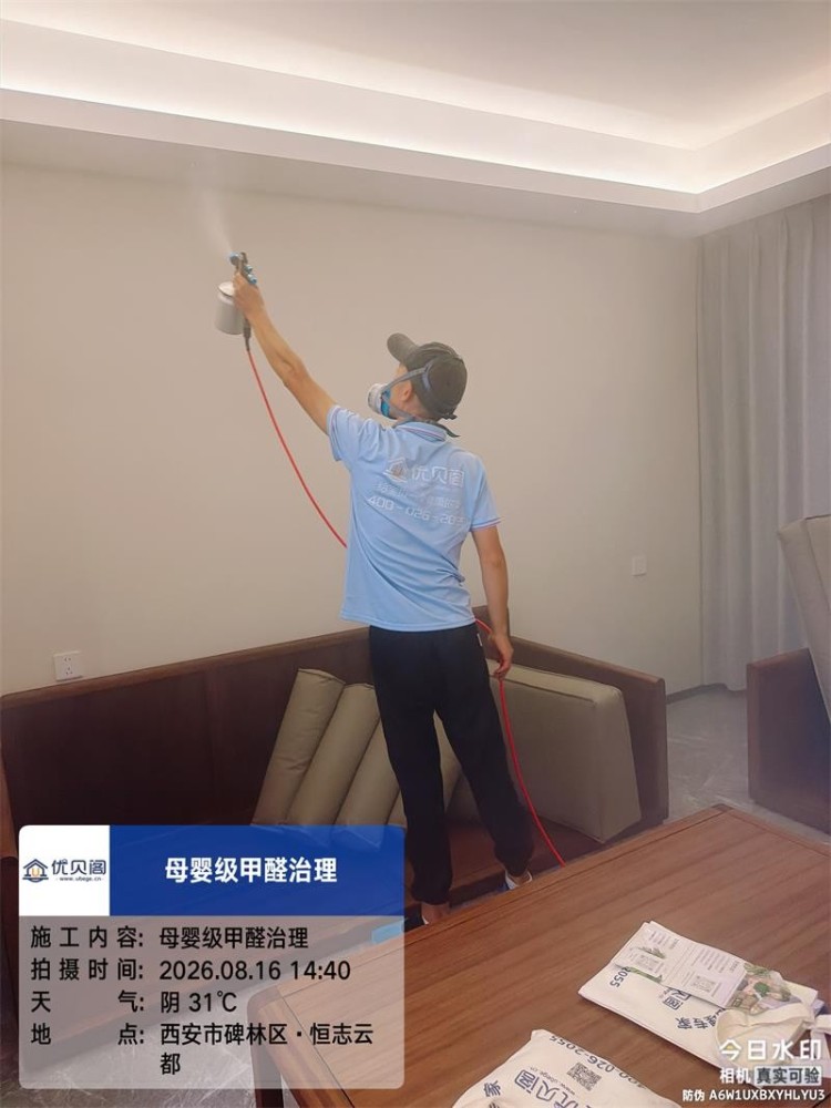 优贝阁西安恒志云都小区甲醛治理